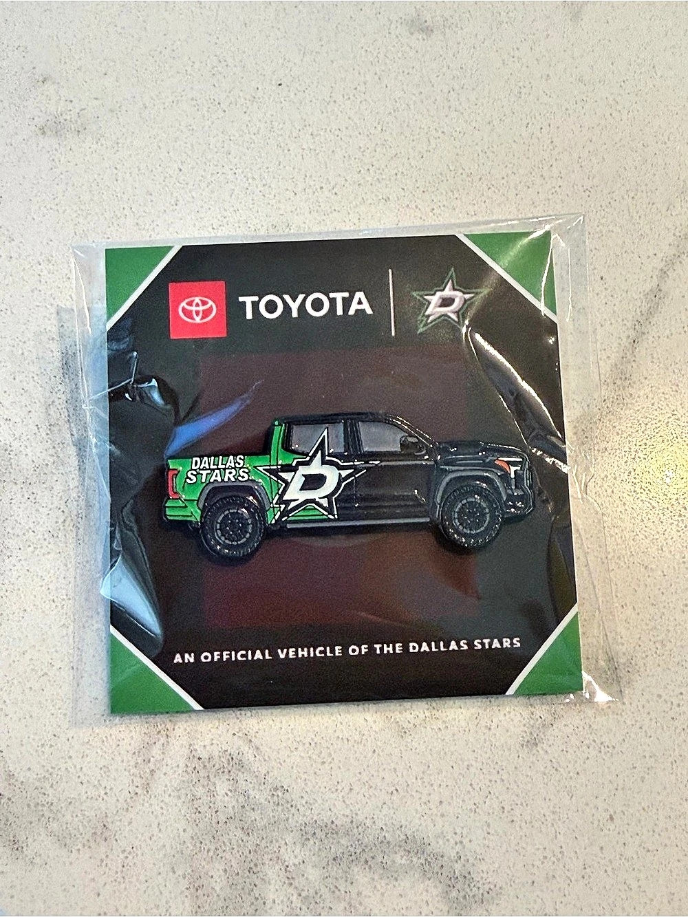 Dallas stars Toyota truck mini pin